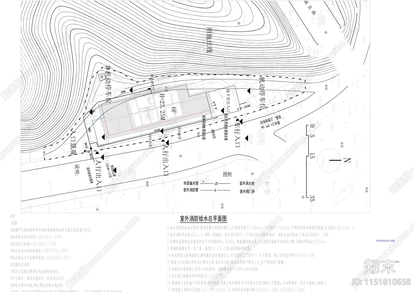 妙高大楼建筑给排水大样cad施工图下载【ID:1151810658】