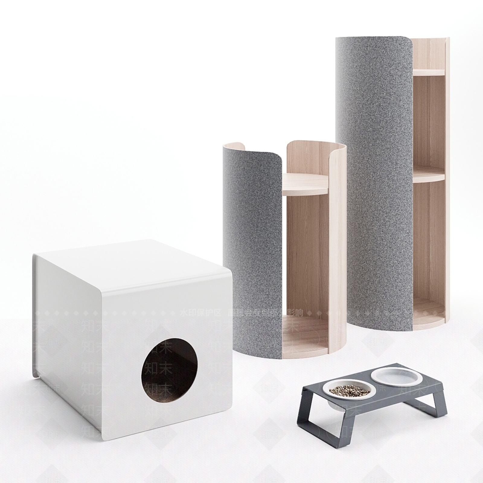 猫舍3D模型下载【ID:1151811395】