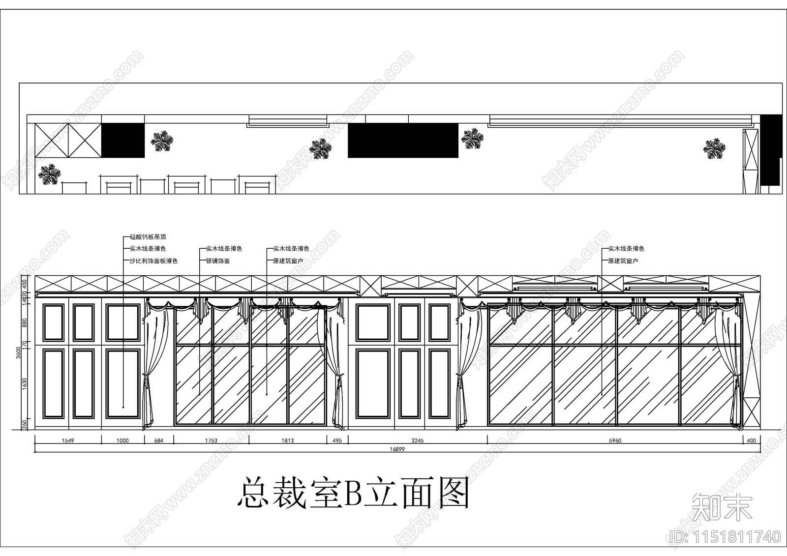 800㎡律师事务所欧式办公室室内cad施工图下载【ID:1151811740】