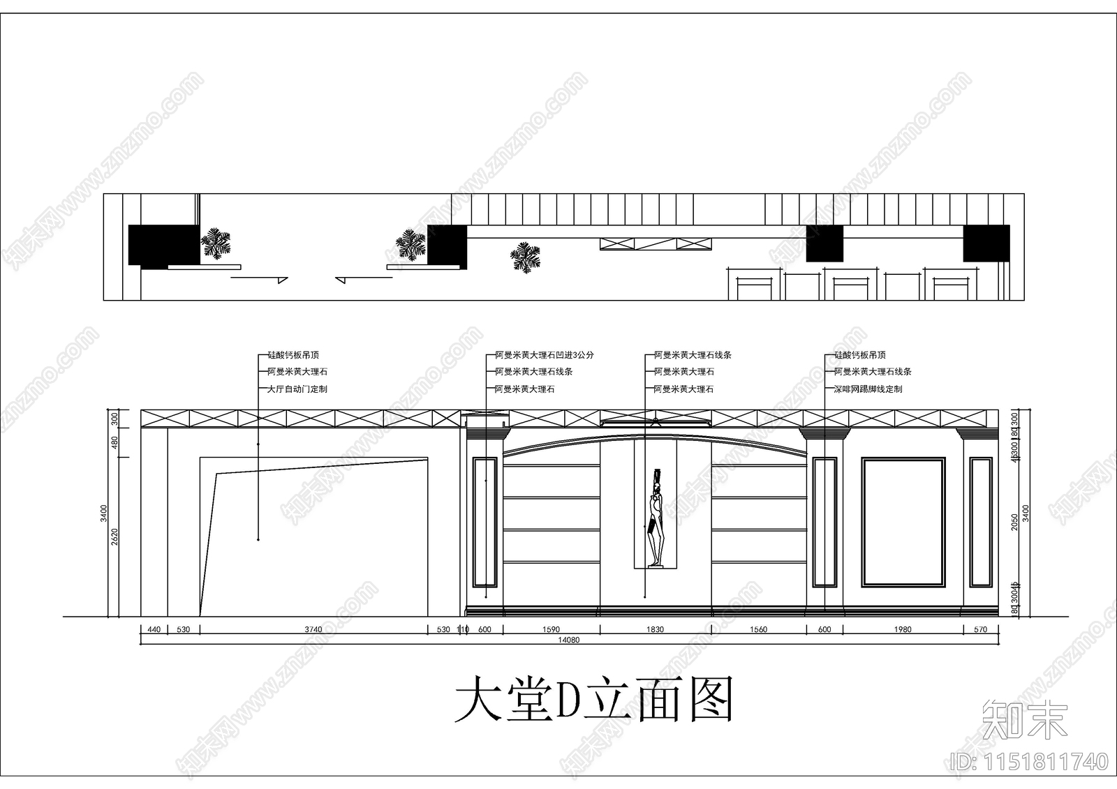 800㎡律师事务所欧式办公室室内cad施工图下载【ID:1151811740】