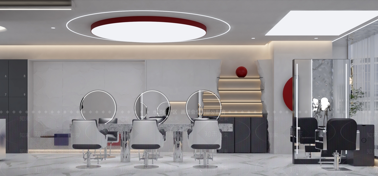 现代美发店3D模型下载【ID:1151818252】
