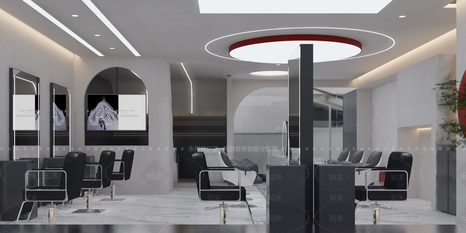 现代美发店3D模型下载【ID:1151818252】