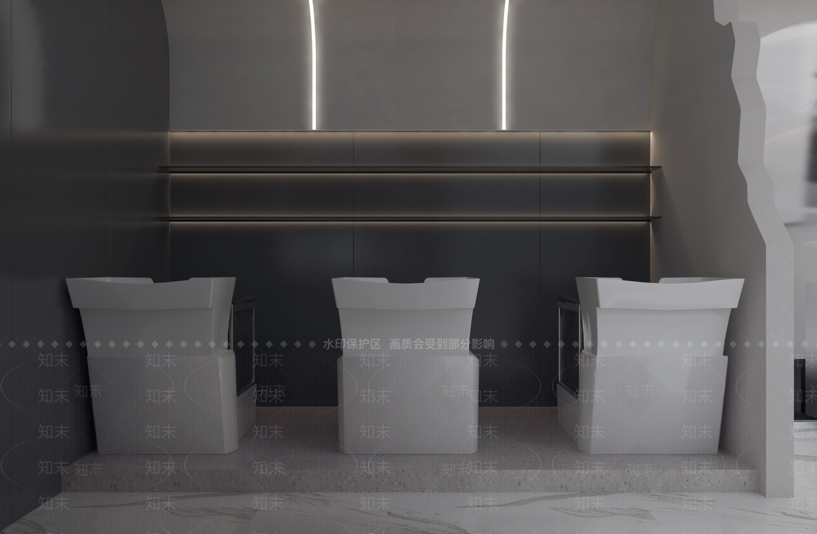 现代美发店3D模型下载【ID:1151818252】