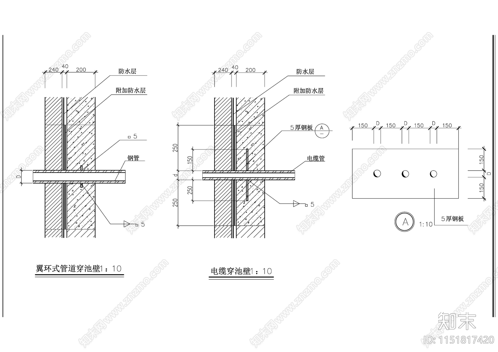 儿童乐园水景cad施工图下载【ID:1151817420】