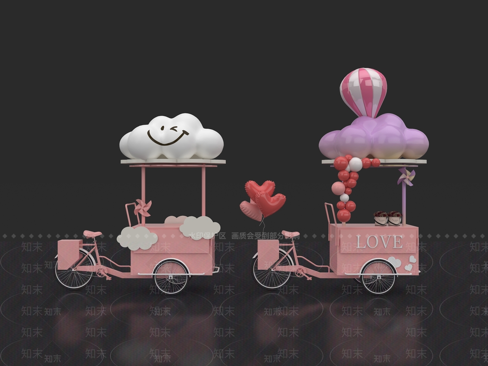 售货车3D模型下载【ID:1151818569】