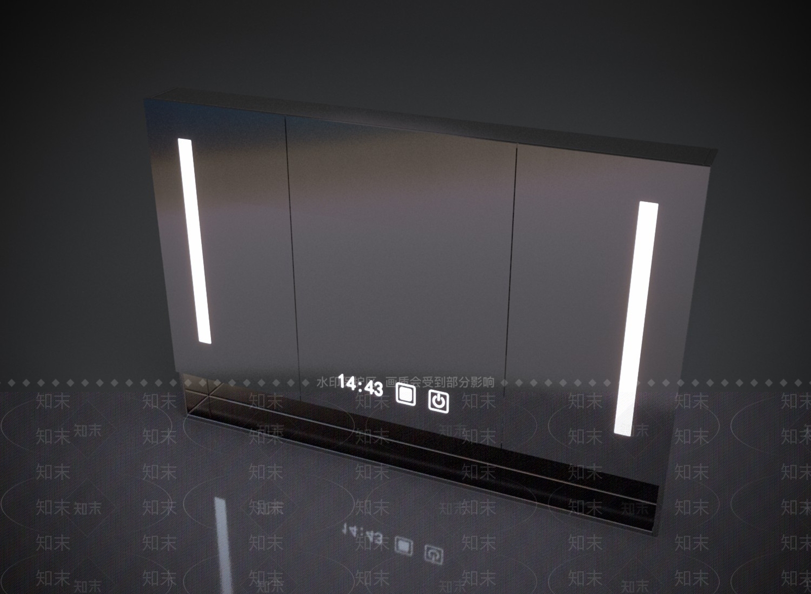 卫生间智能镜3D模型下载【ID:1151826905】