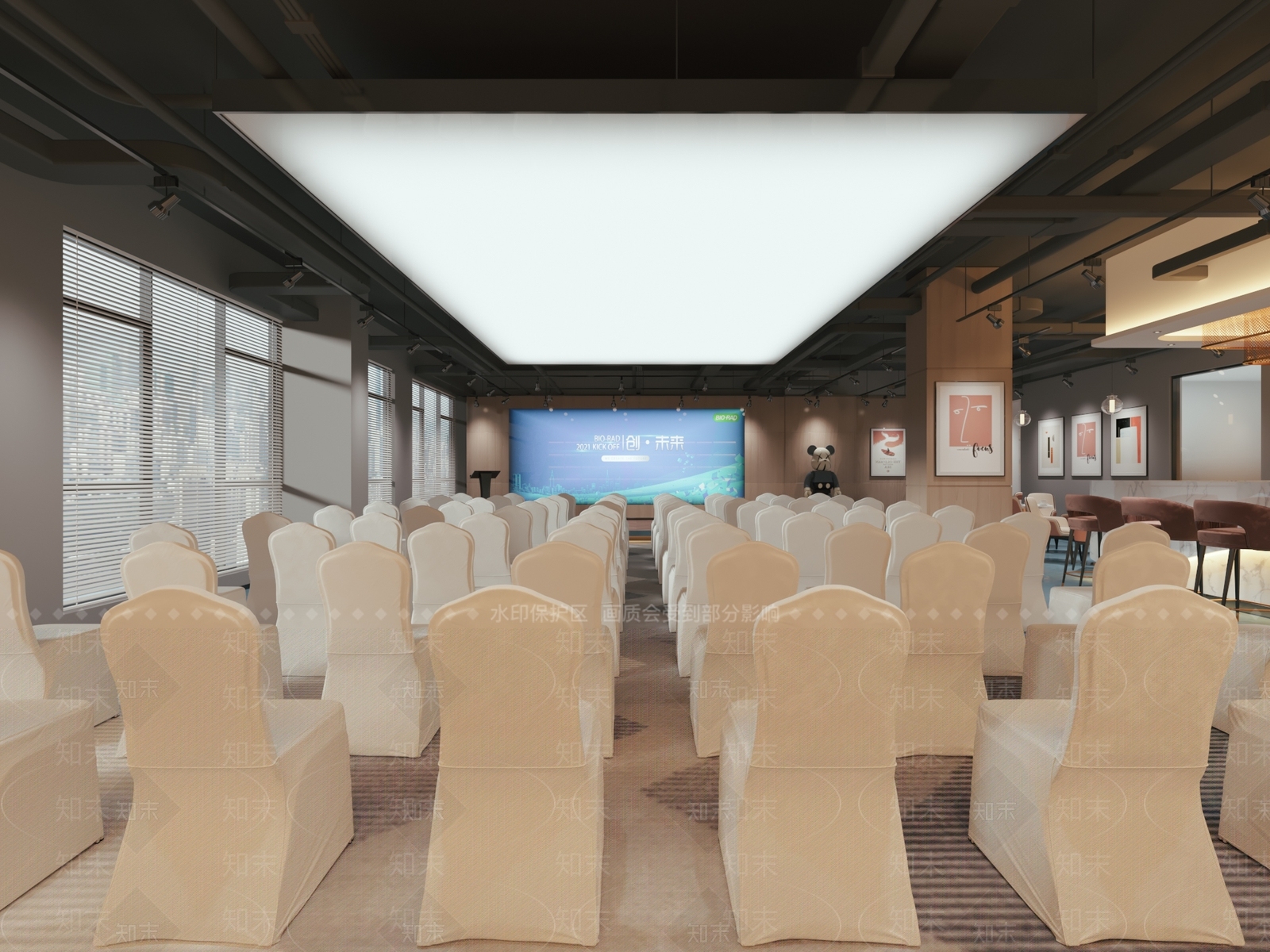 现代报告厅3D模型下载【ID:1151830393】
