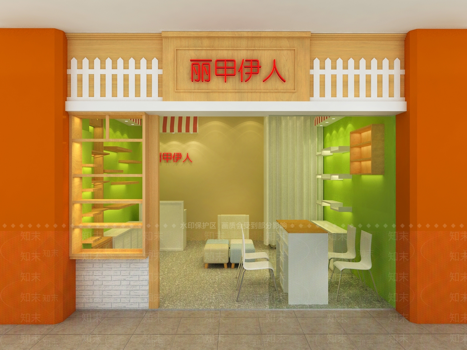 现代美甲店3D模型下载【ID:1151832201】