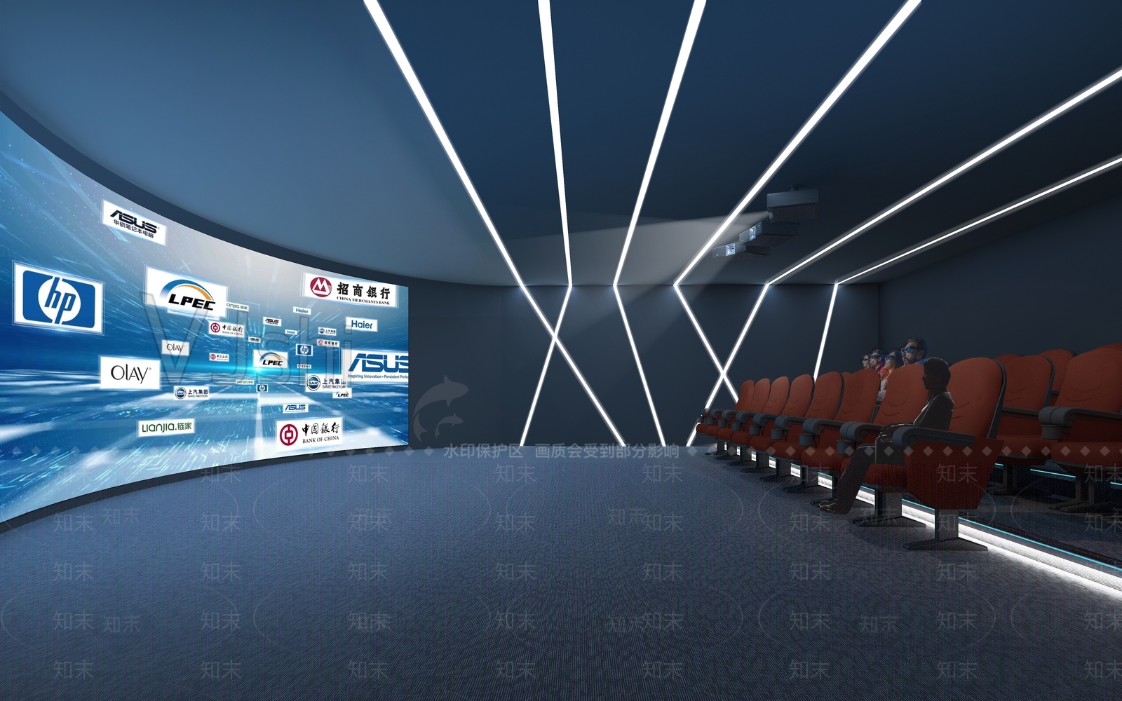 现代电影院3D模型下载【ID:1151837594】