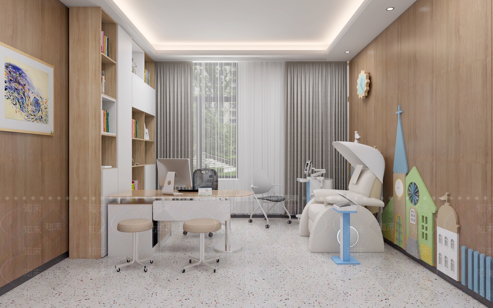 现代医院3D模型下载【ID:1151838041】