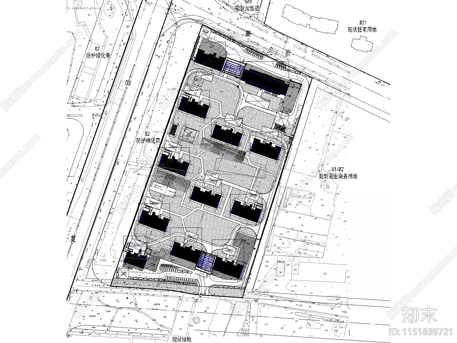 农产品云商市场cad施工图下载【ID:1151839721】