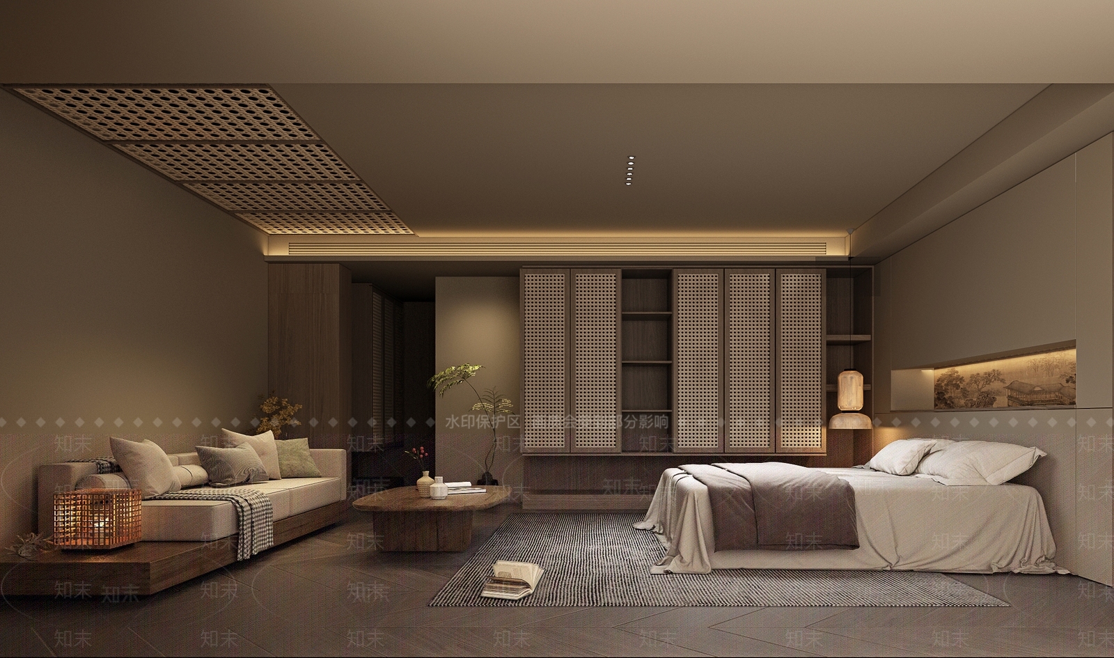 藤编储物柜体衣柜3D模型下载【ID:1227242581】