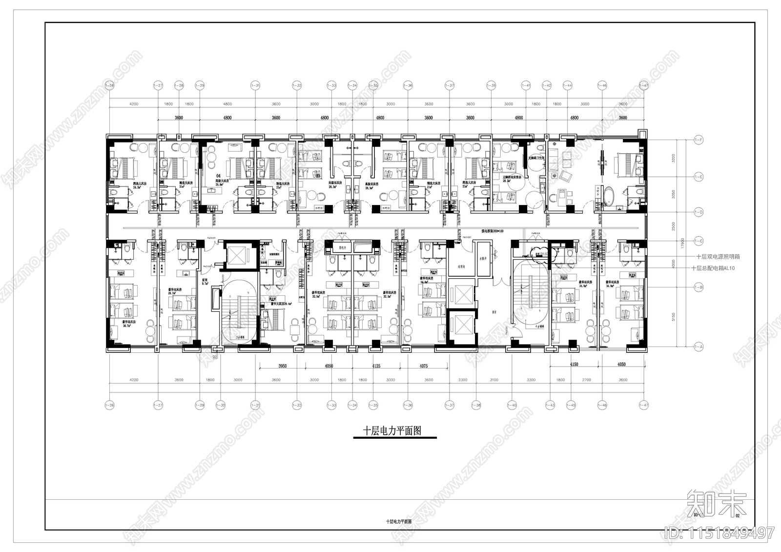 酒店宾馆客房层强弱电系统图施工图下载【ID:1151849497】