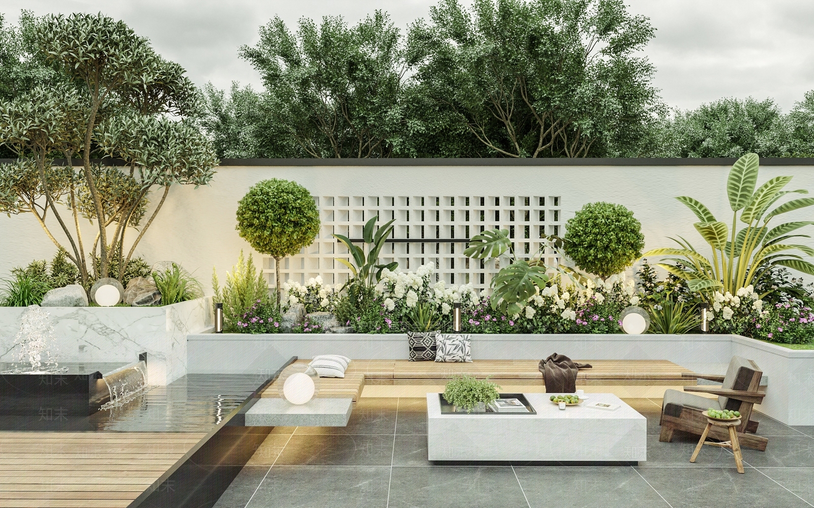 现代居家庭院3D模型下载【ID:1151874864】