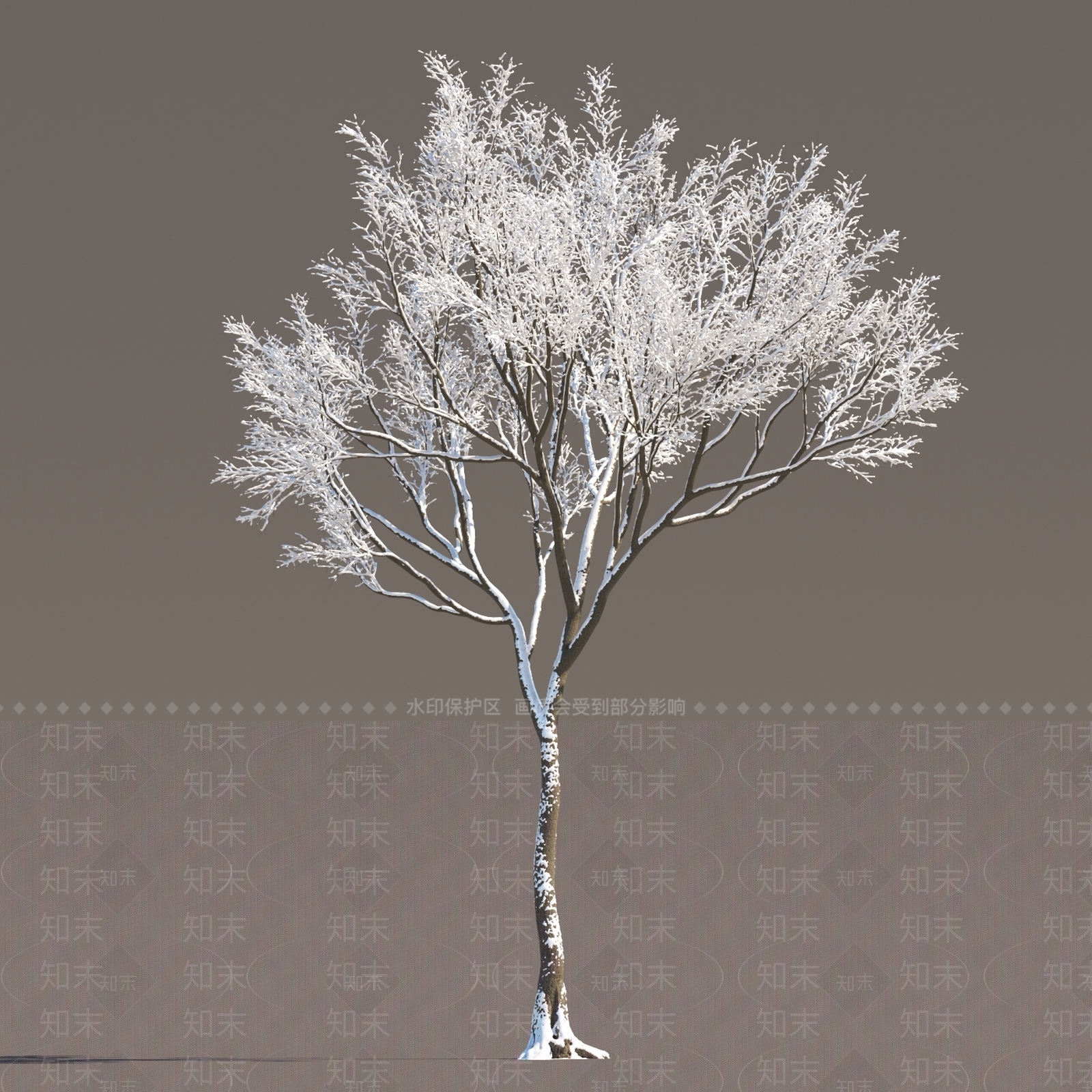 冬天树3D模型下载【ID:1151862773】