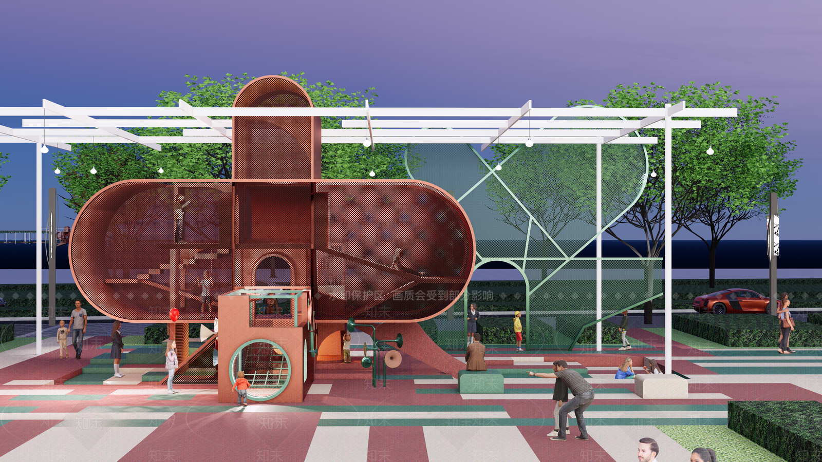 现代儿童活动中心SU模型下载【ID:1151863561】