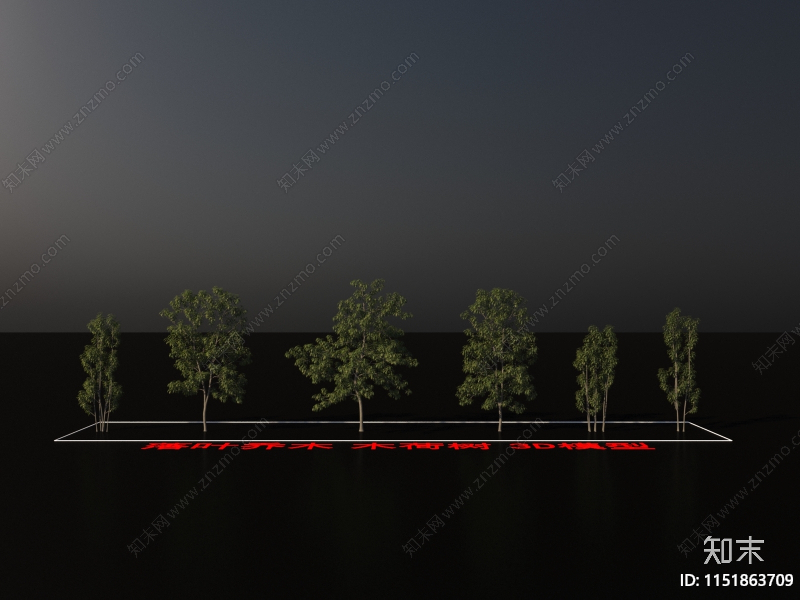 落叶乔木3D模型下载【ID:1151863709】