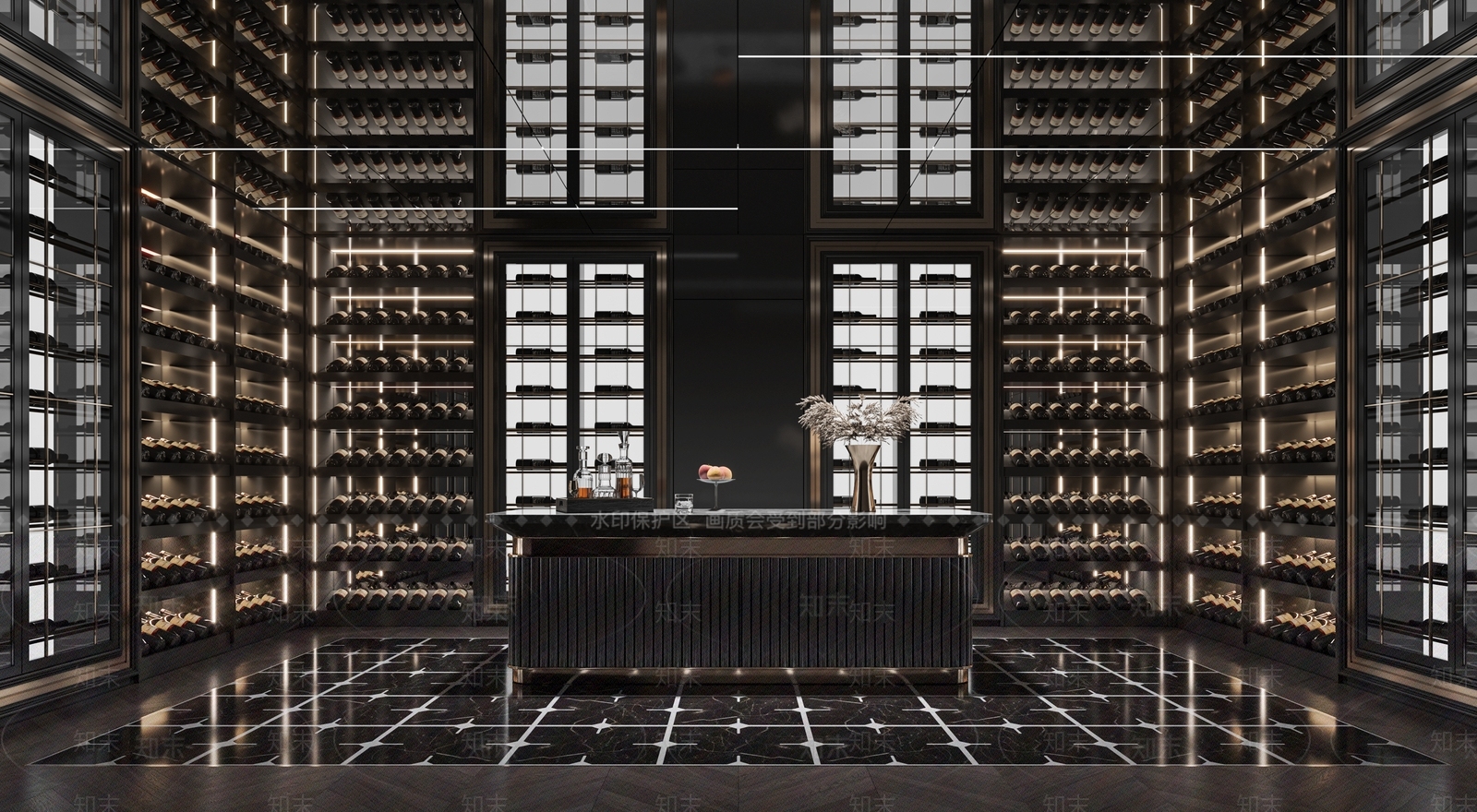 现代酒馆3D模型下载【ID:1214270848】