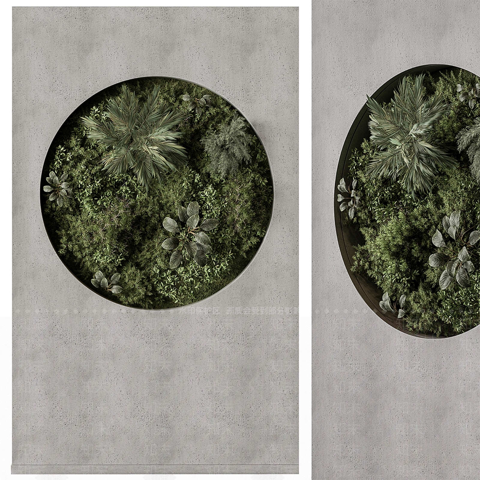植物墙3D模型下载【ID:1151872053】