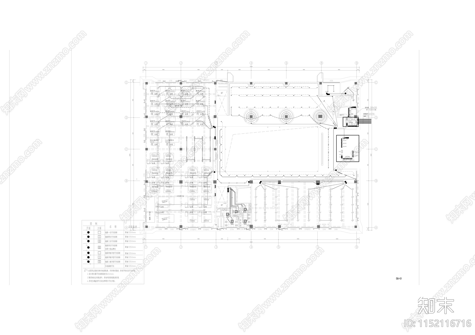 职业技术学校宿舍实训楼建筑cad施工图下载【ID:1152116716】