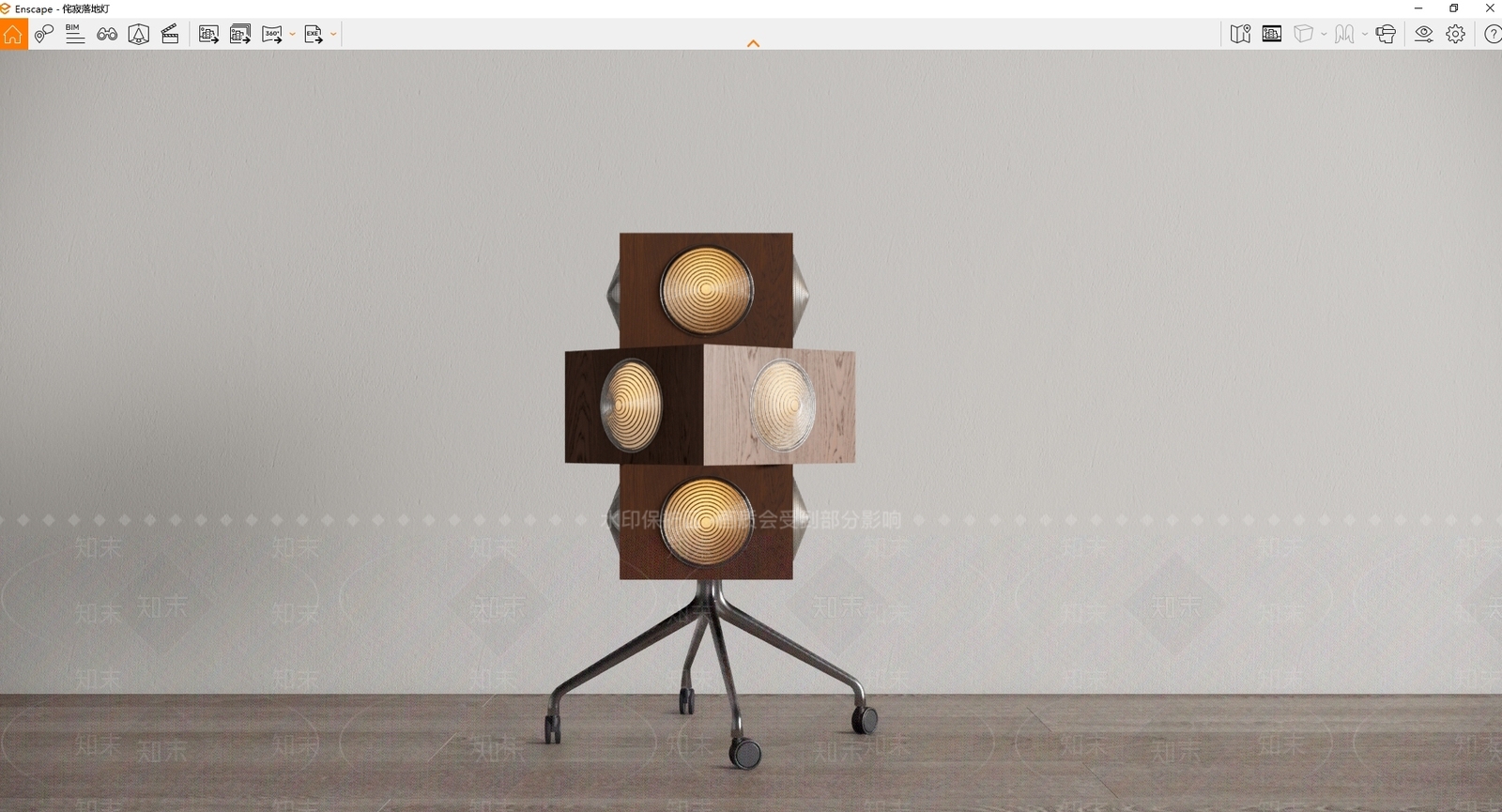 Adai侘寂中古灯具组合SU模型下载【ID:1151891350】