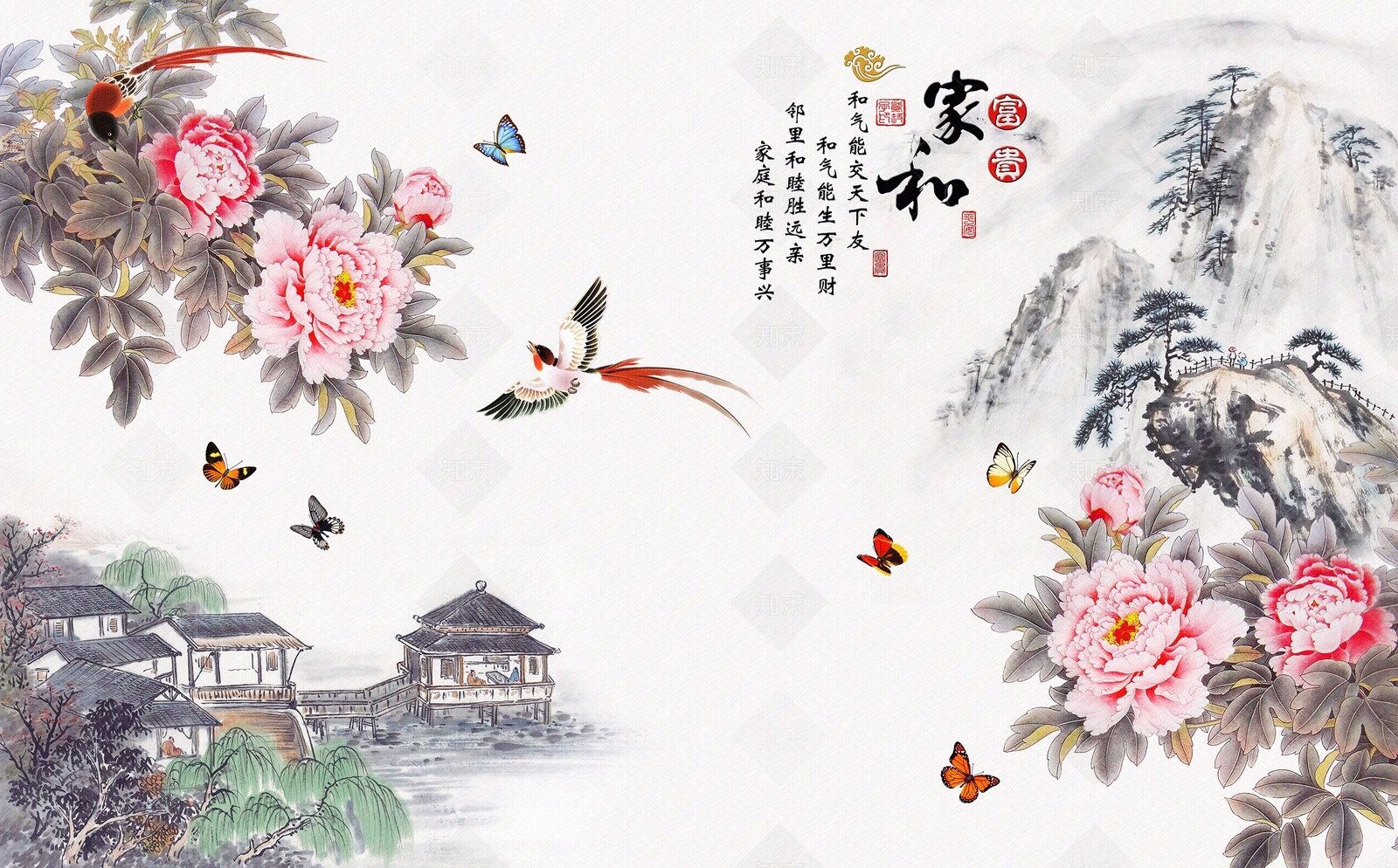 花鸟壁纸高清贴图材质