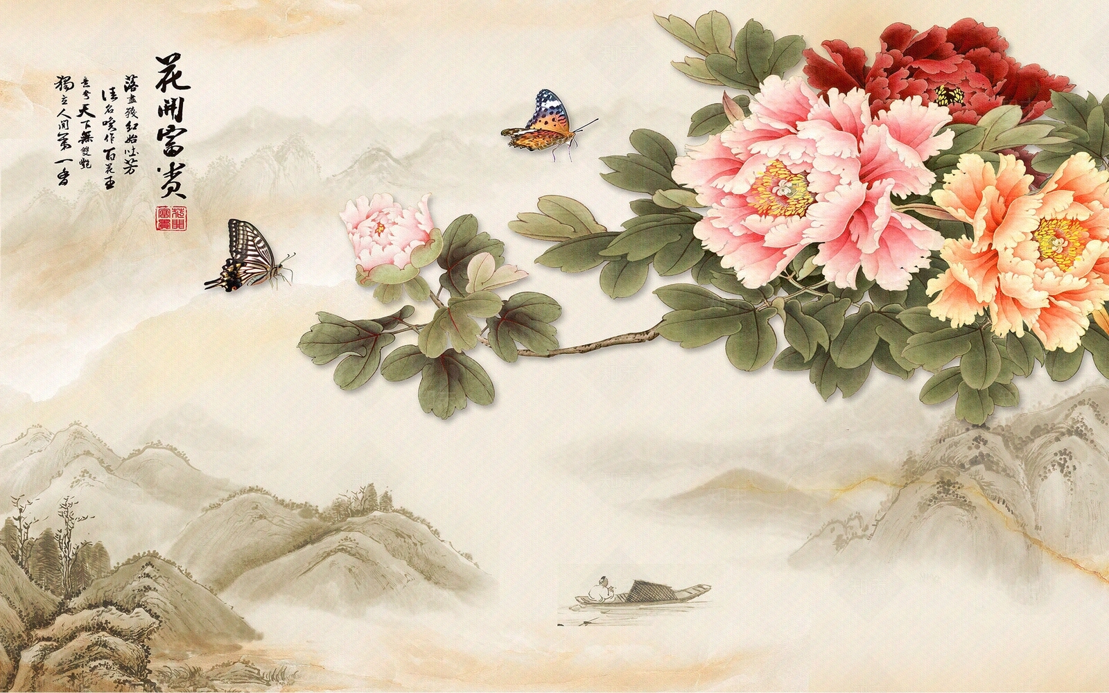 花鸟壁纸高清贴图材质