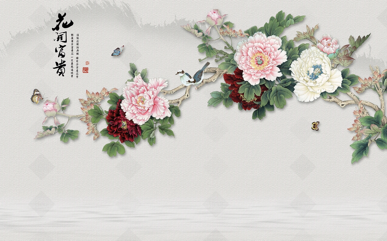 花鸟壁纸高清贴图材质