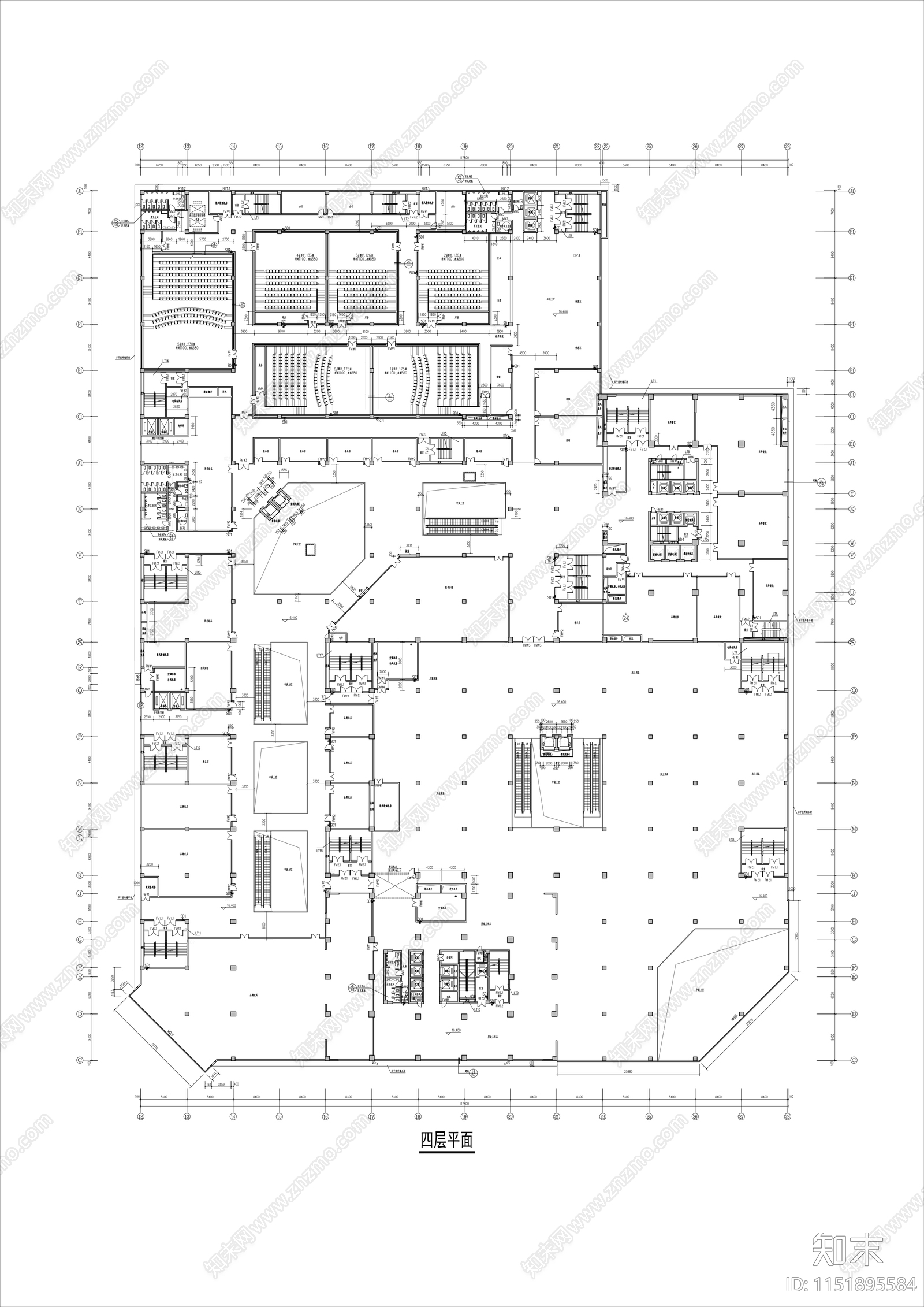 商业室内施工图cad施工图下载【ID:1151895584】