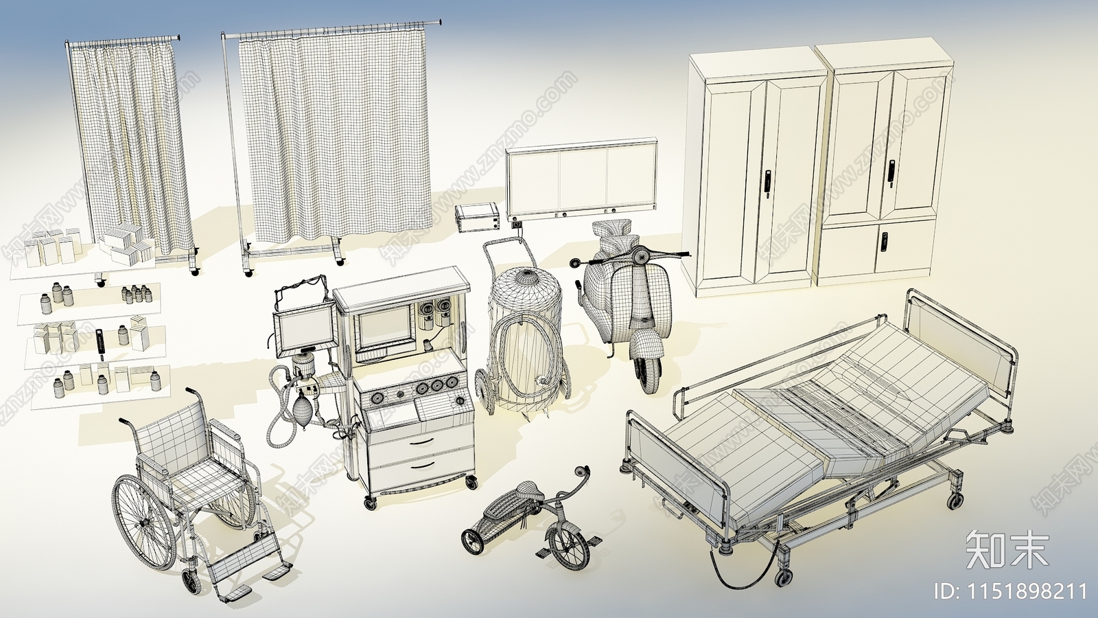 医疗设备器械3D模型下载【ID:1151898211】