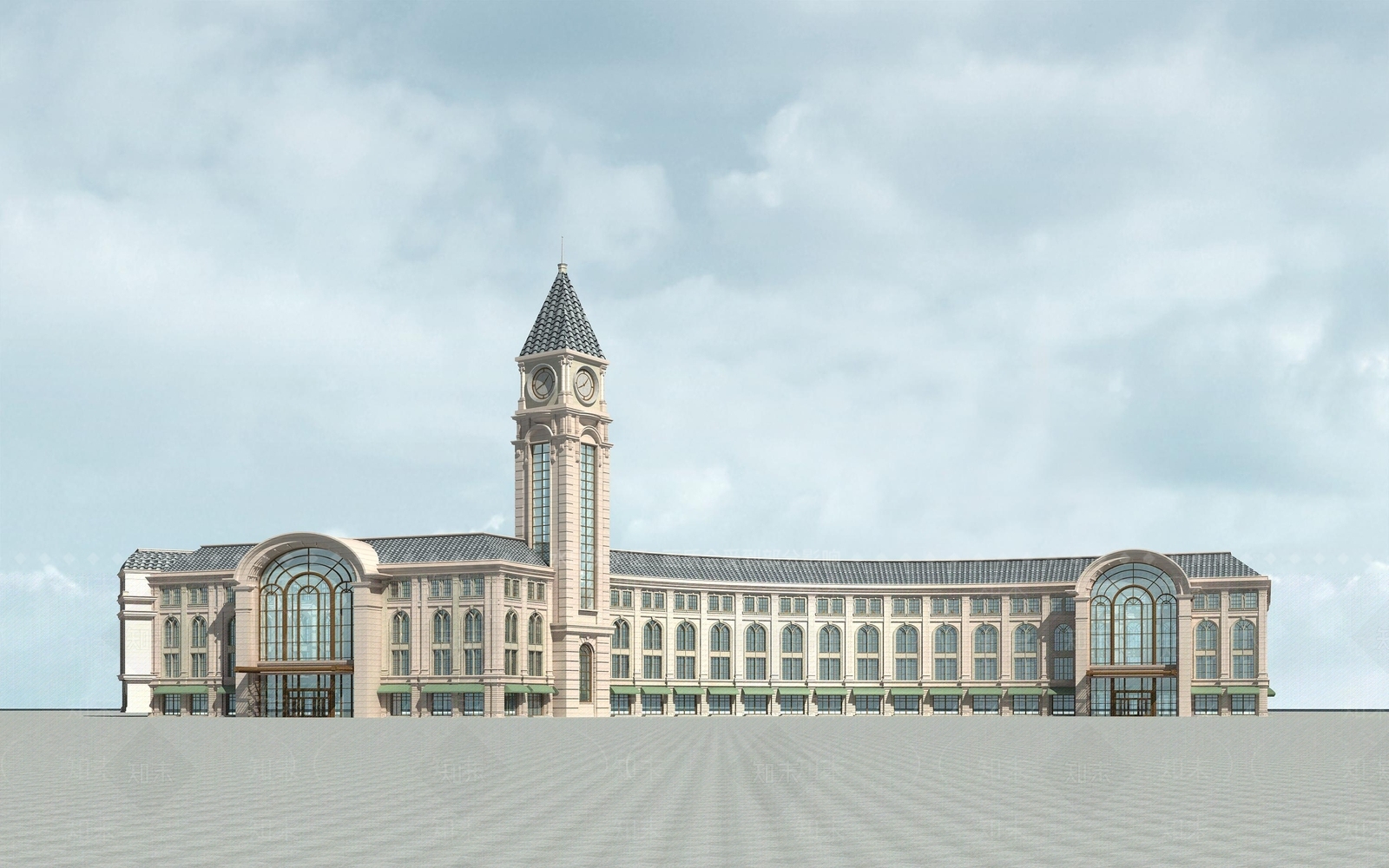 欧式四层商服3D模型下载【ID:1151909634】