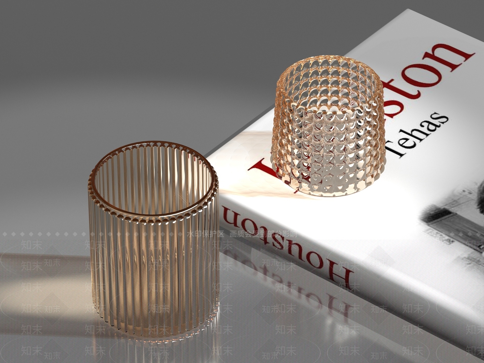 条纹玻璃杯3D模型下载【ID:1151901781】