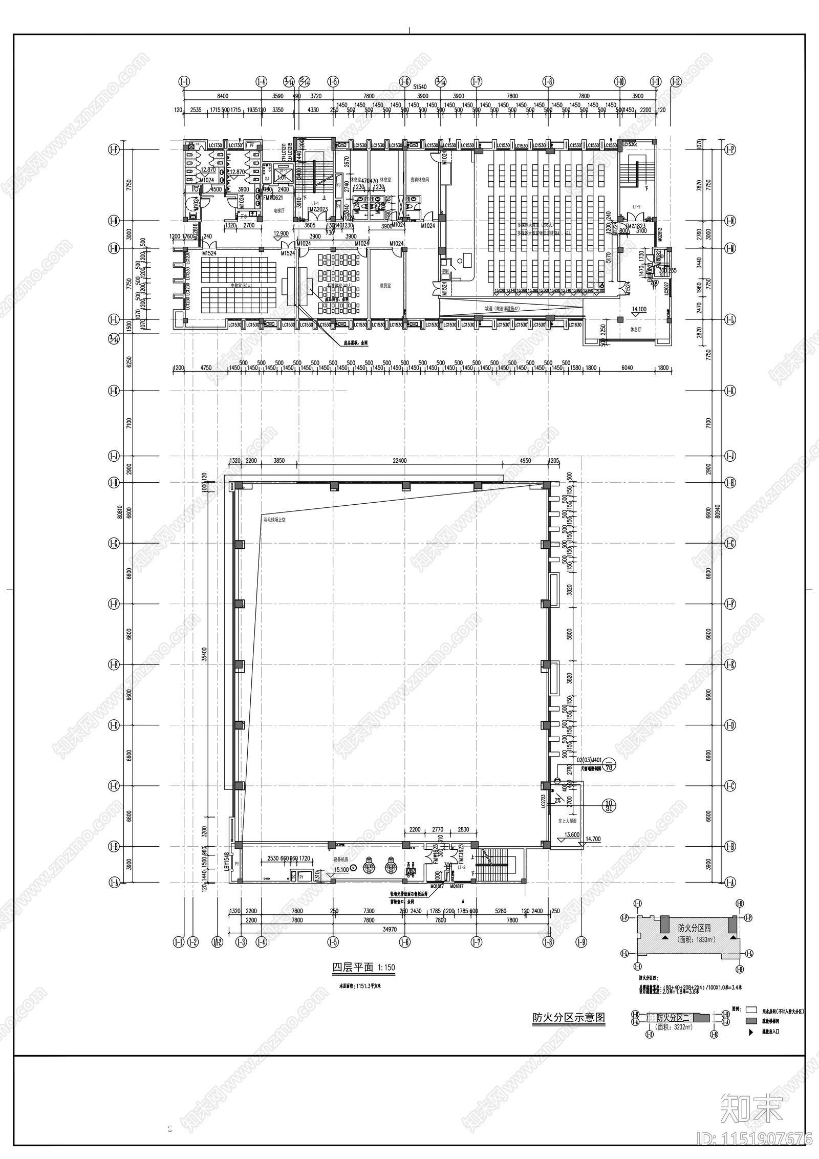 现代风格娱乐活动室建筑cad施工图下载【ID:1151907676】