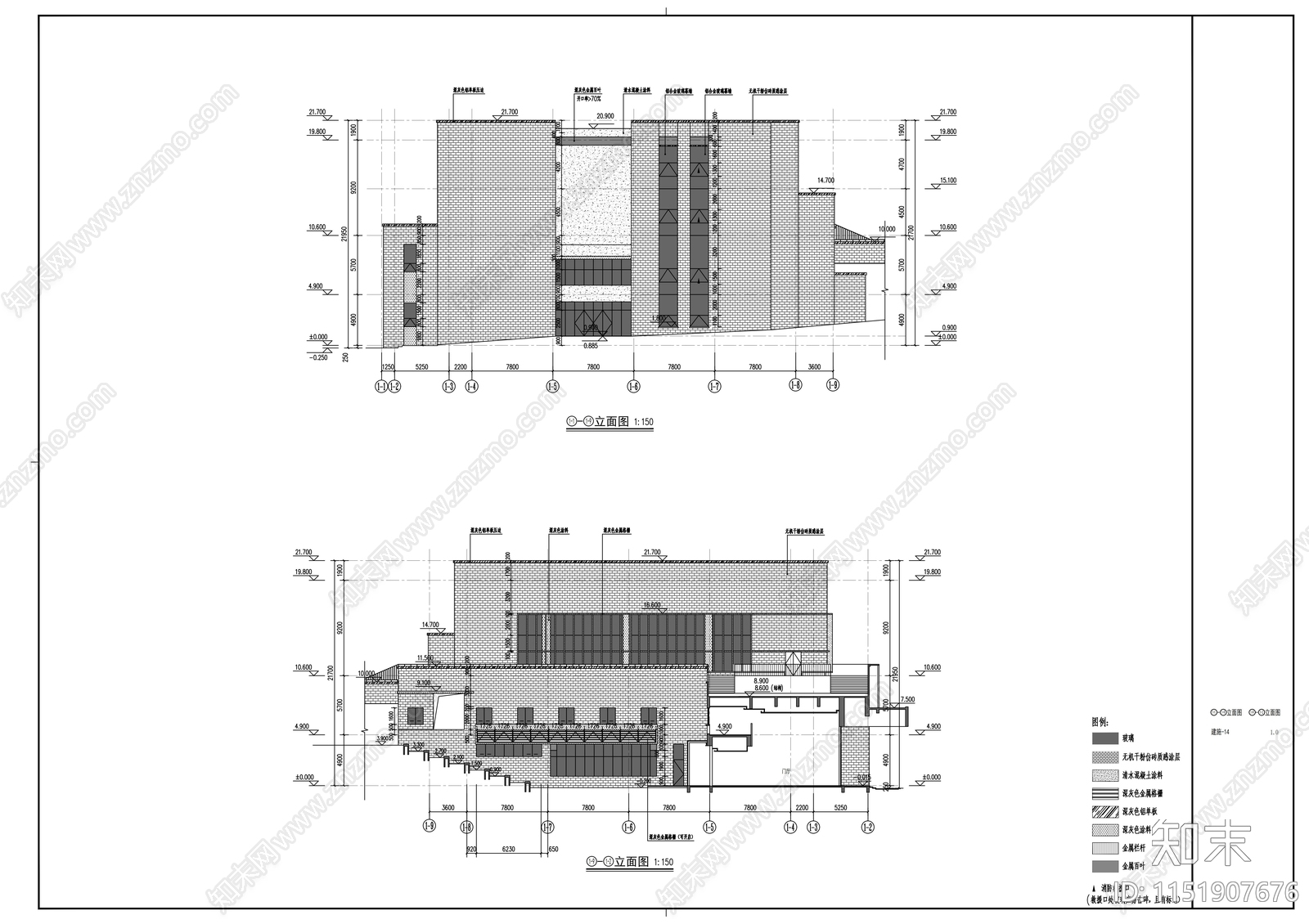 现代风格娱乐活动室建筑cad施工图下载【ID:1151907676】