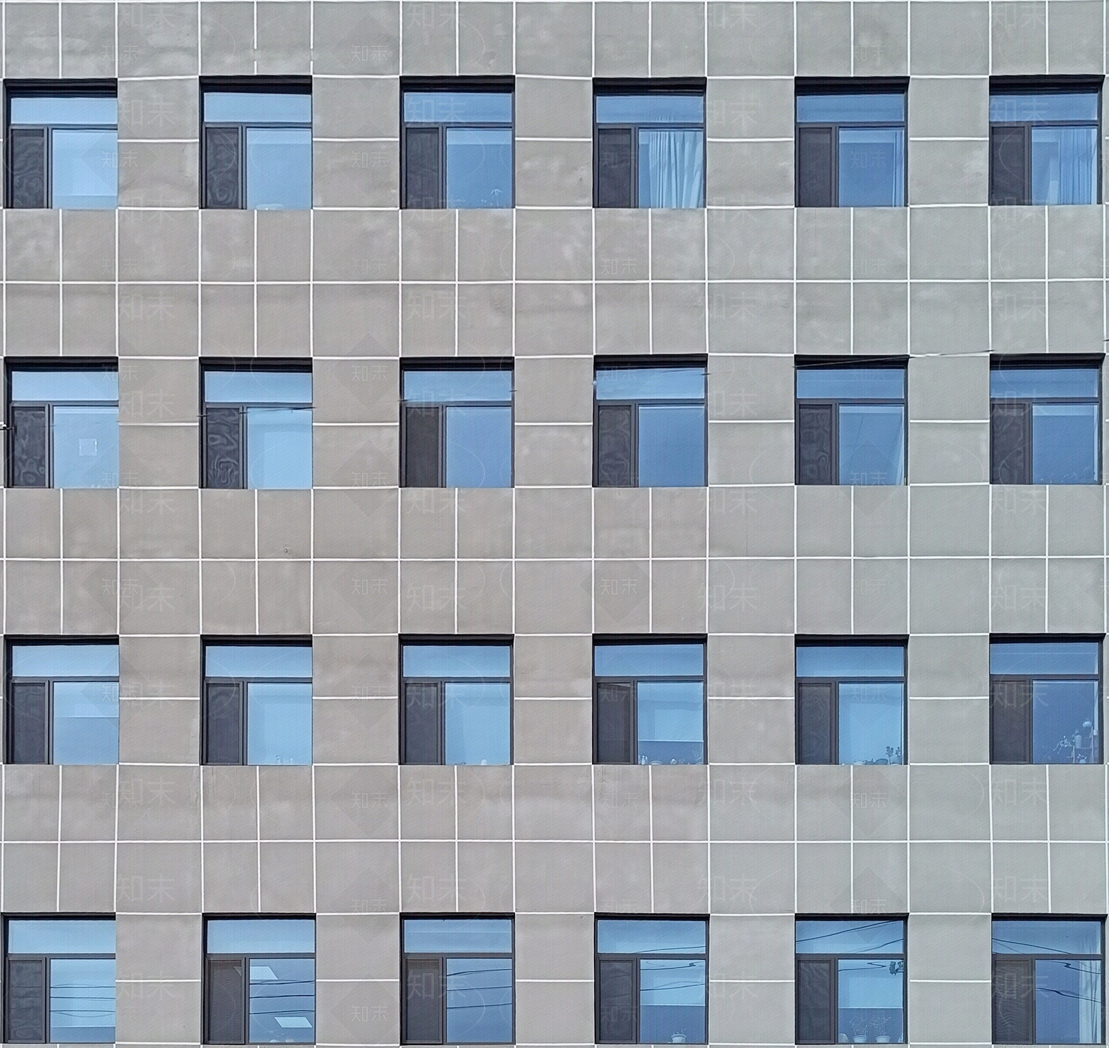 现代写字楼建筑外立面贴图下载【ID:1151914025】