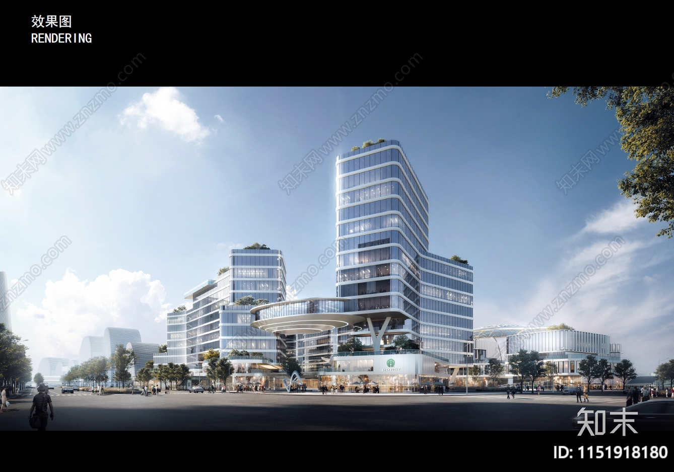 现代杭州临平艺尚小镇摩尚PARK商业综合体建筑方案设计下载【ID:1151918180】