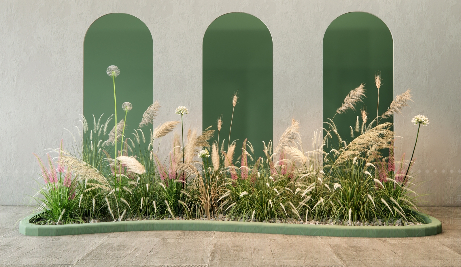 芦苇植物组合SU模型下载【ID:1151919568】