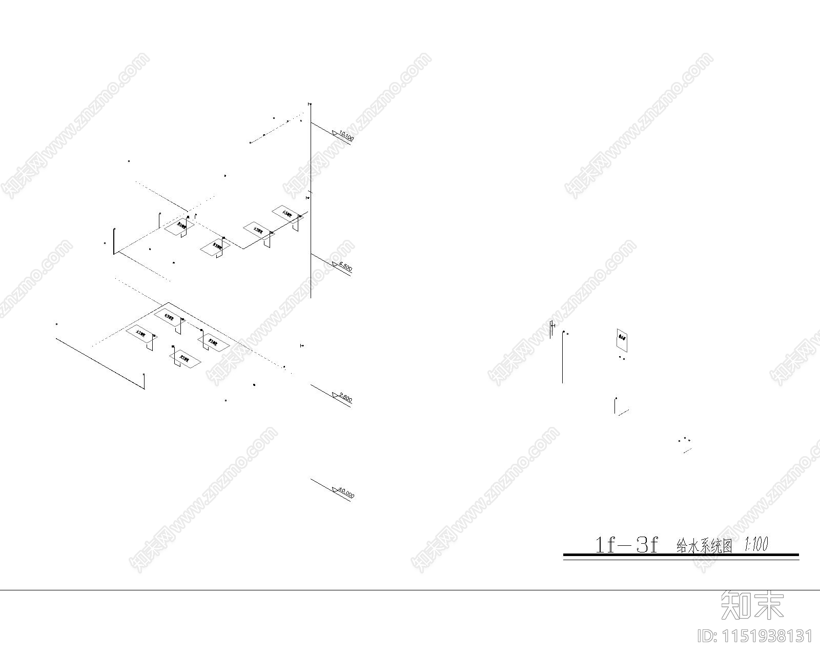 4层办公楼设计cad施工图下载【ID:1151938131】