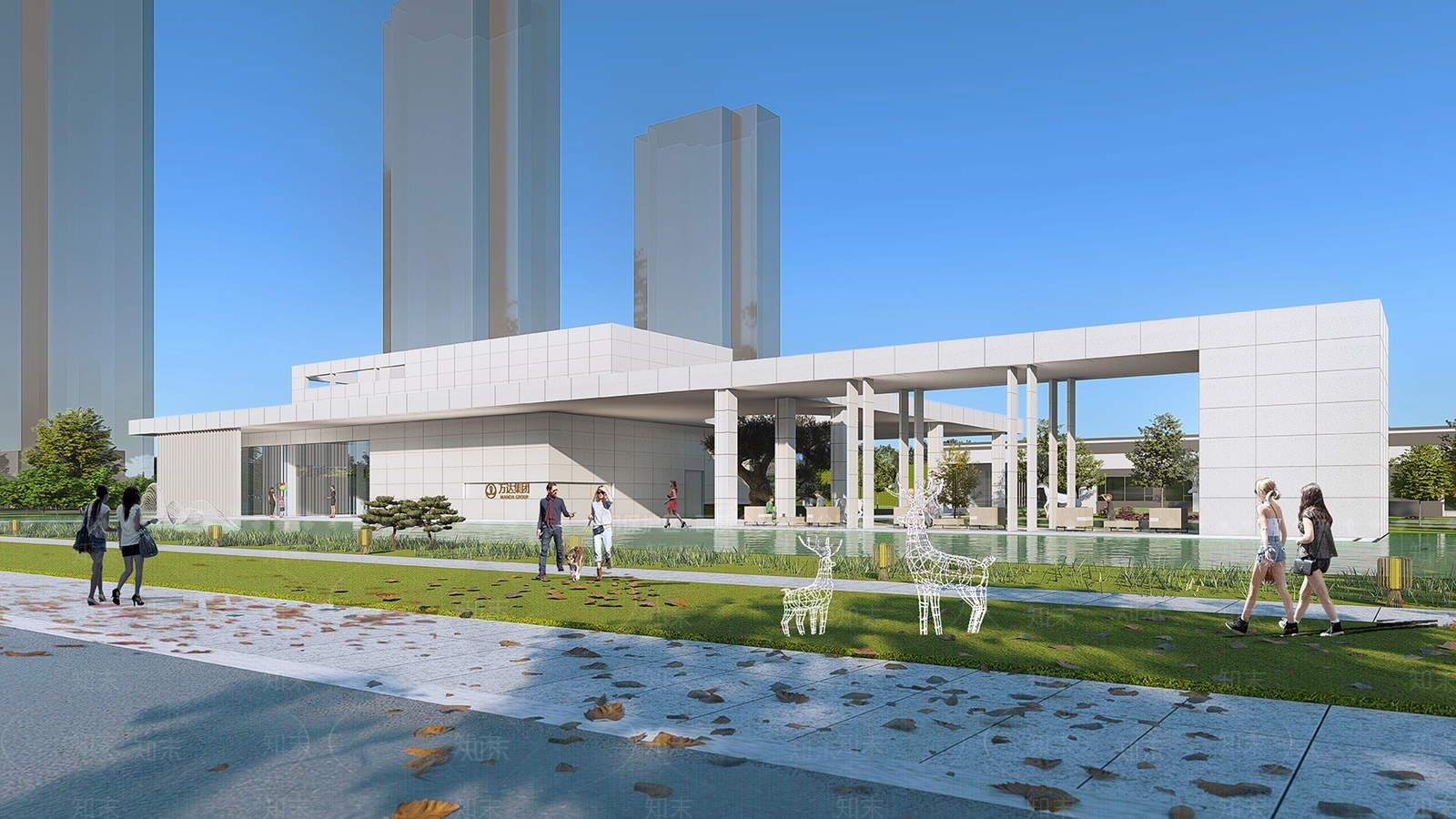 现代风格住宅售楼部展示区SU模型下载【ID:1151941357】