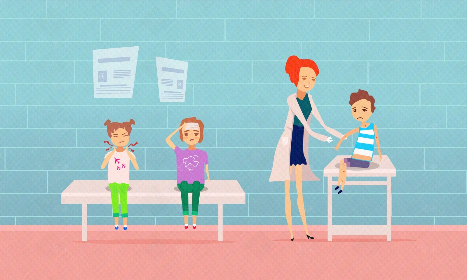 儿童医院卡通壁纸贴图下载【ID:1151941561】