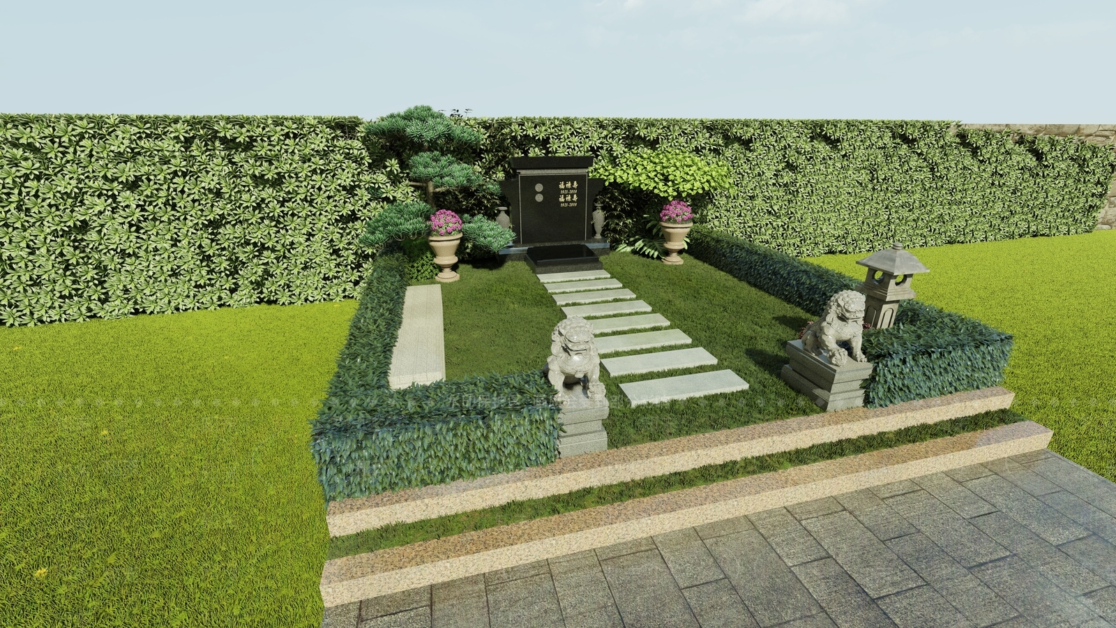 现代艺术墓SU模型下载【ID:1151948177】