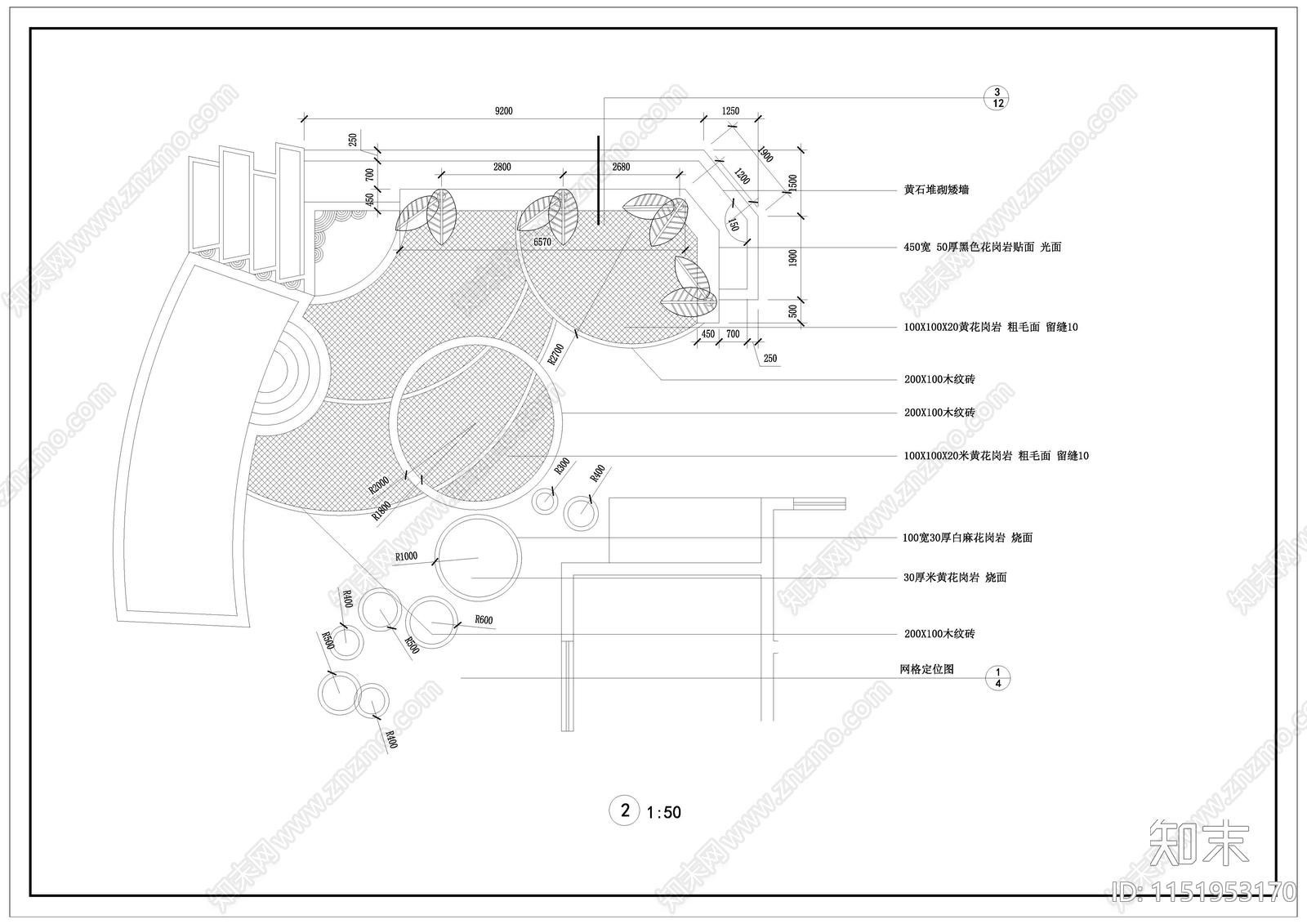 某别墅庭院景观cad施工图下载【ID:1151953170】