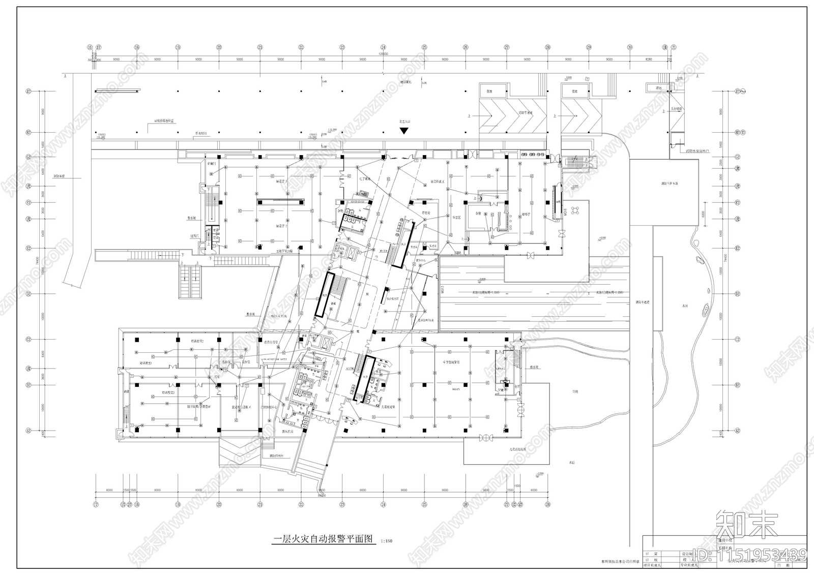 四层市图书馆室内cad施工图下载【ID:1151953439】