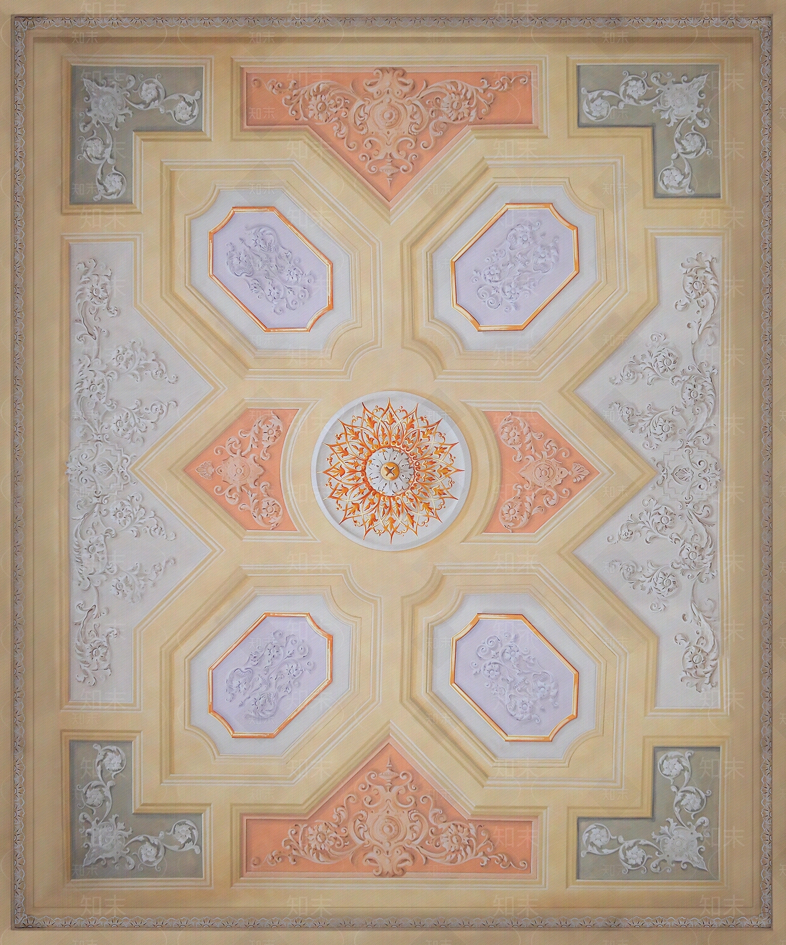 欧式天花贴图下载【ID:1151954374】