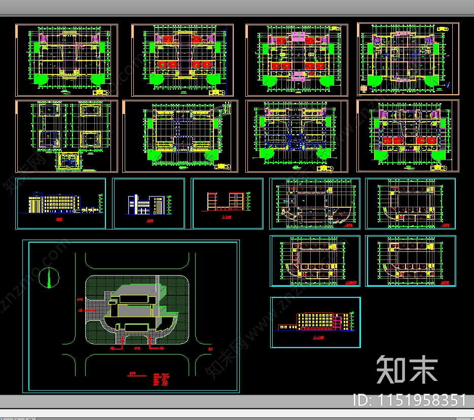 金山小学设计建筑cad施工图下载【ID:1151958351】