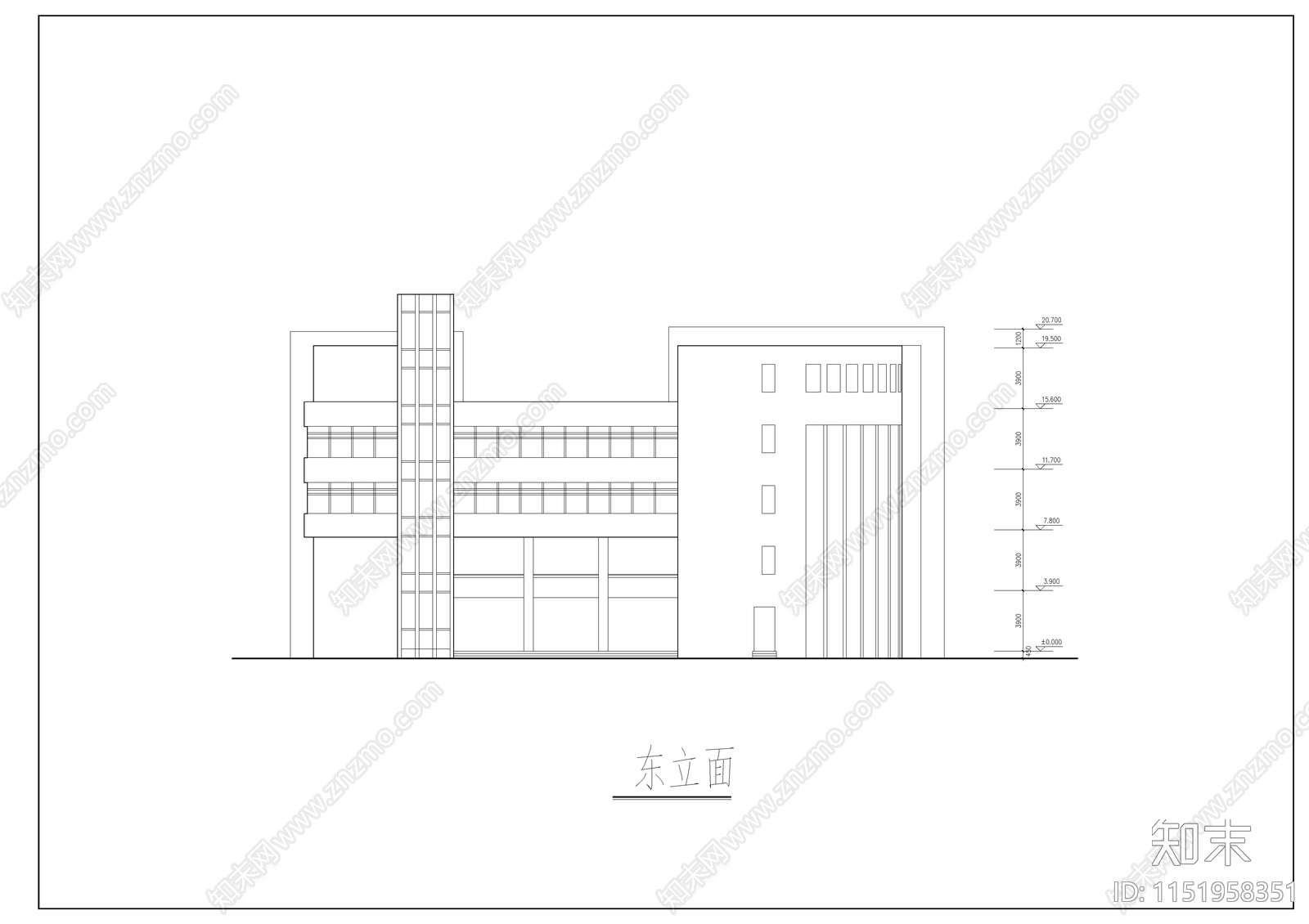 金山小学设计建筑cad施工图下载【ID:1151958351】