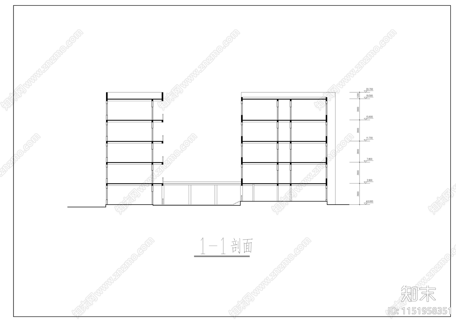 金山小学设计建筑cad施工图下载【ID:1151958351】