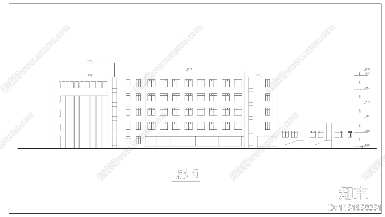 金山小学设计建筑cad施工图下载【ID:1151958351】