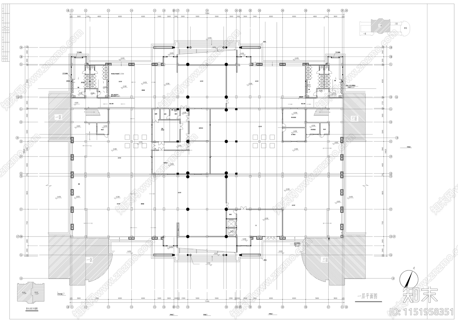 金山小学设计建筑cad施工图下载【ID:1151958351】