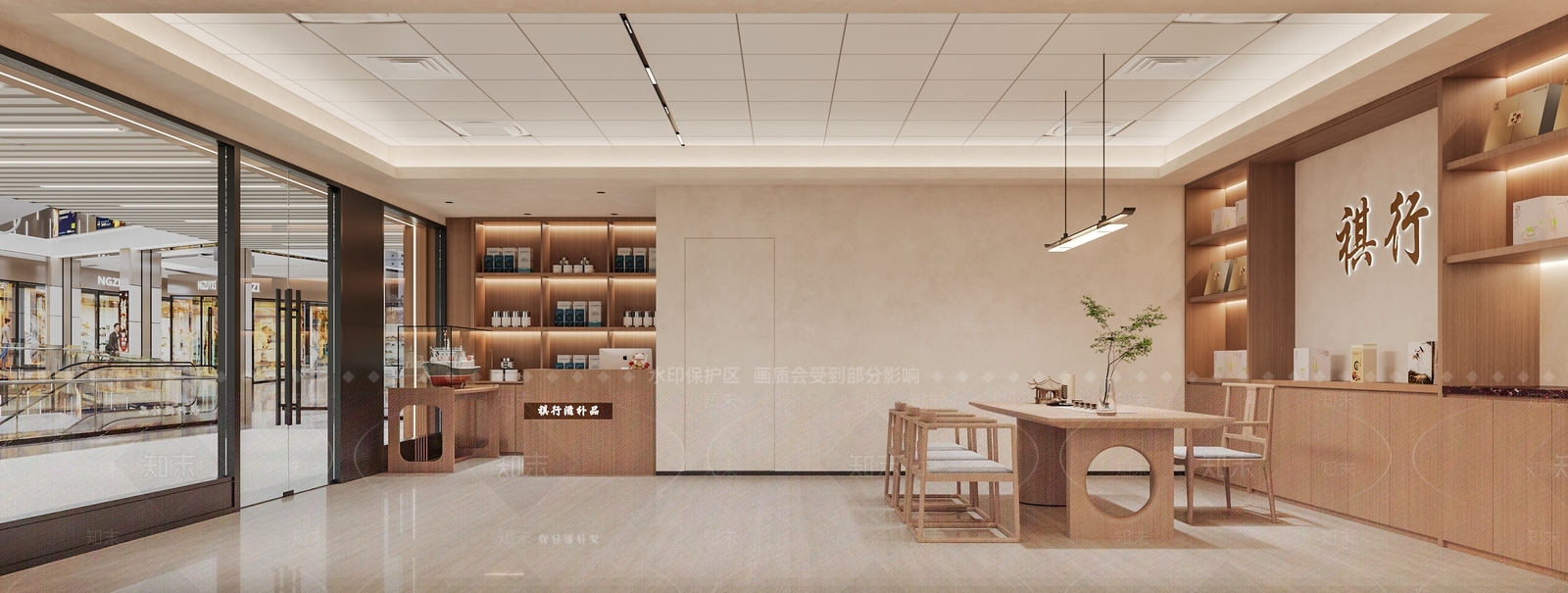 新中式茶叶店3D模型下载【ID:1151958714】